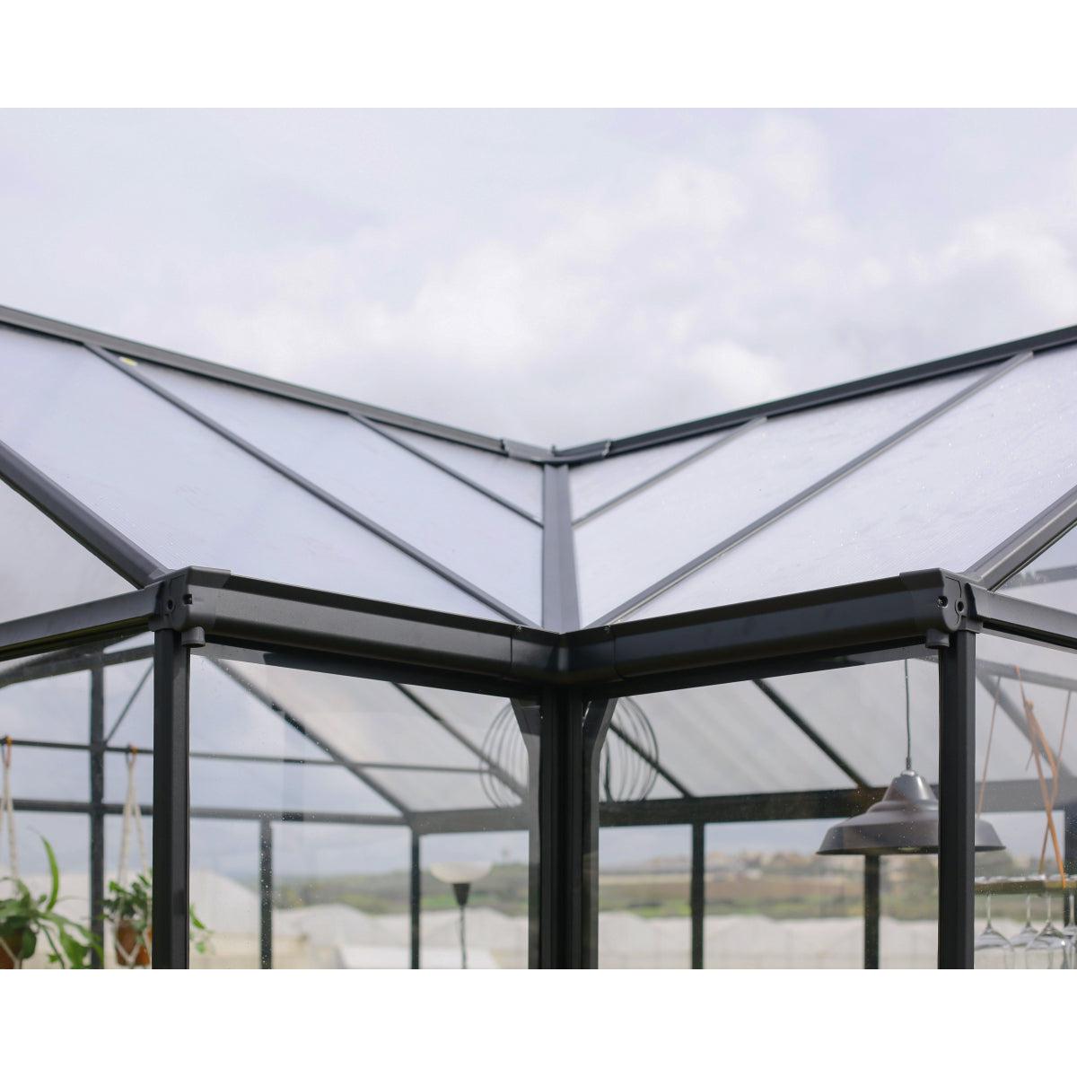 Triomphe Garden Chalet Greenhouse Solarium 15 x 12 ft. | Palram-Canopia-Delightful Yard