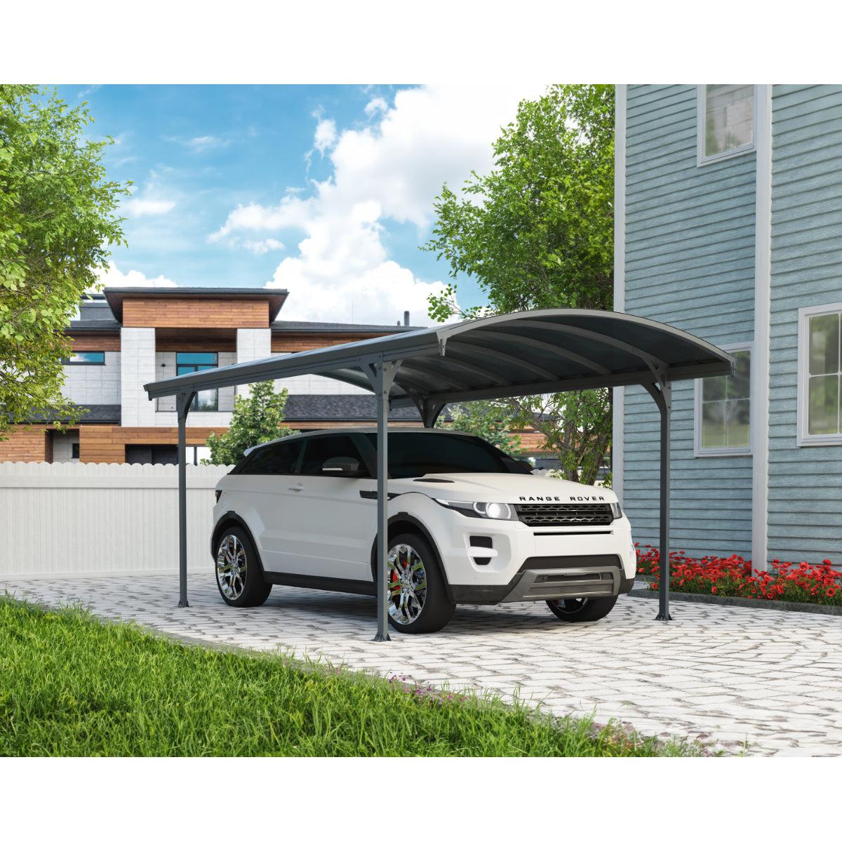 Vitoria Aluminum Carport 10 x 16 x 7 ft. | Palram-Canopia-Delightful Yard