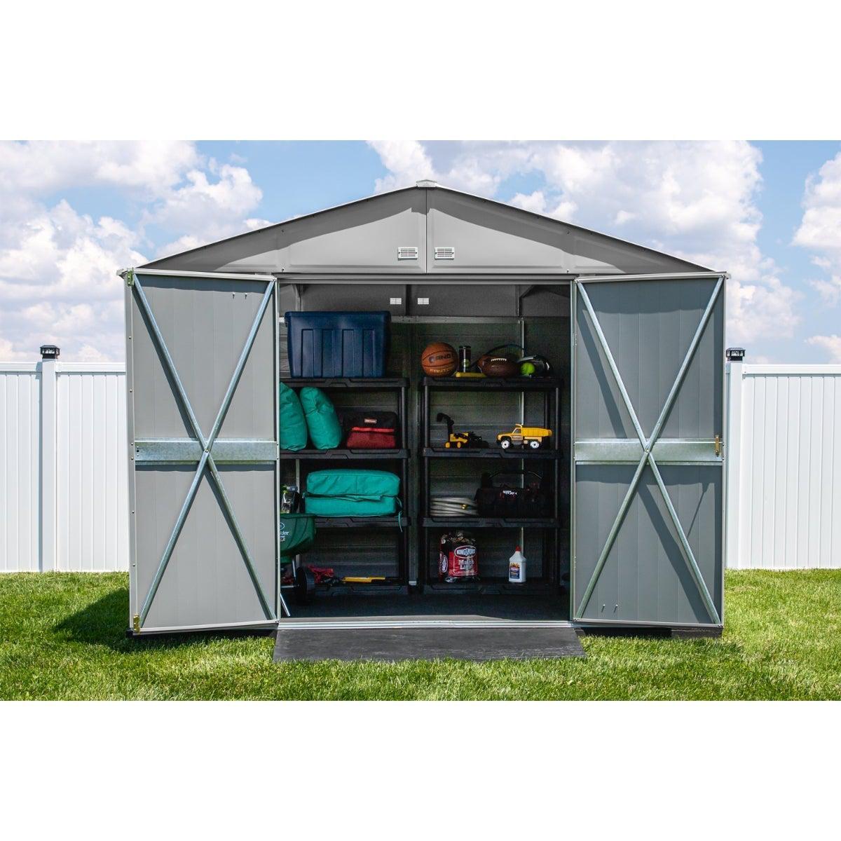 Arrow Select Steel Storage Shed 10 x 14 ft. - Delightful Yard