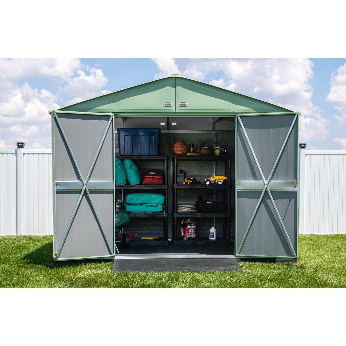 Arrow Select Steel Storage Shed 10 x 14 ft. - Delightful Yard
