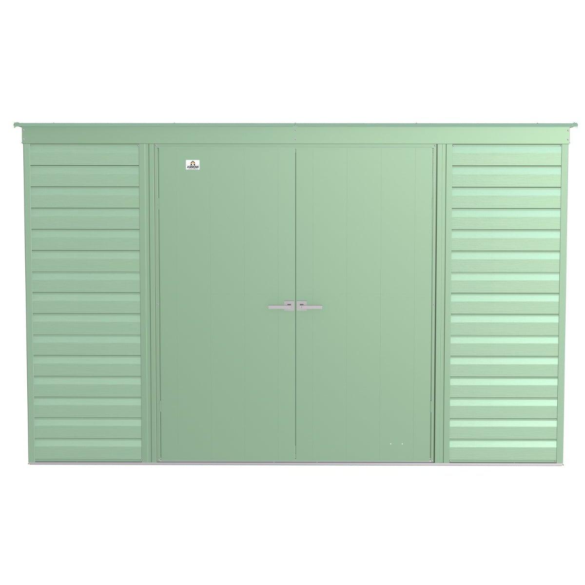Arrow Select Steel Storage Shed 10 x 4 ft. | Pent Roof - Delightful Yard
