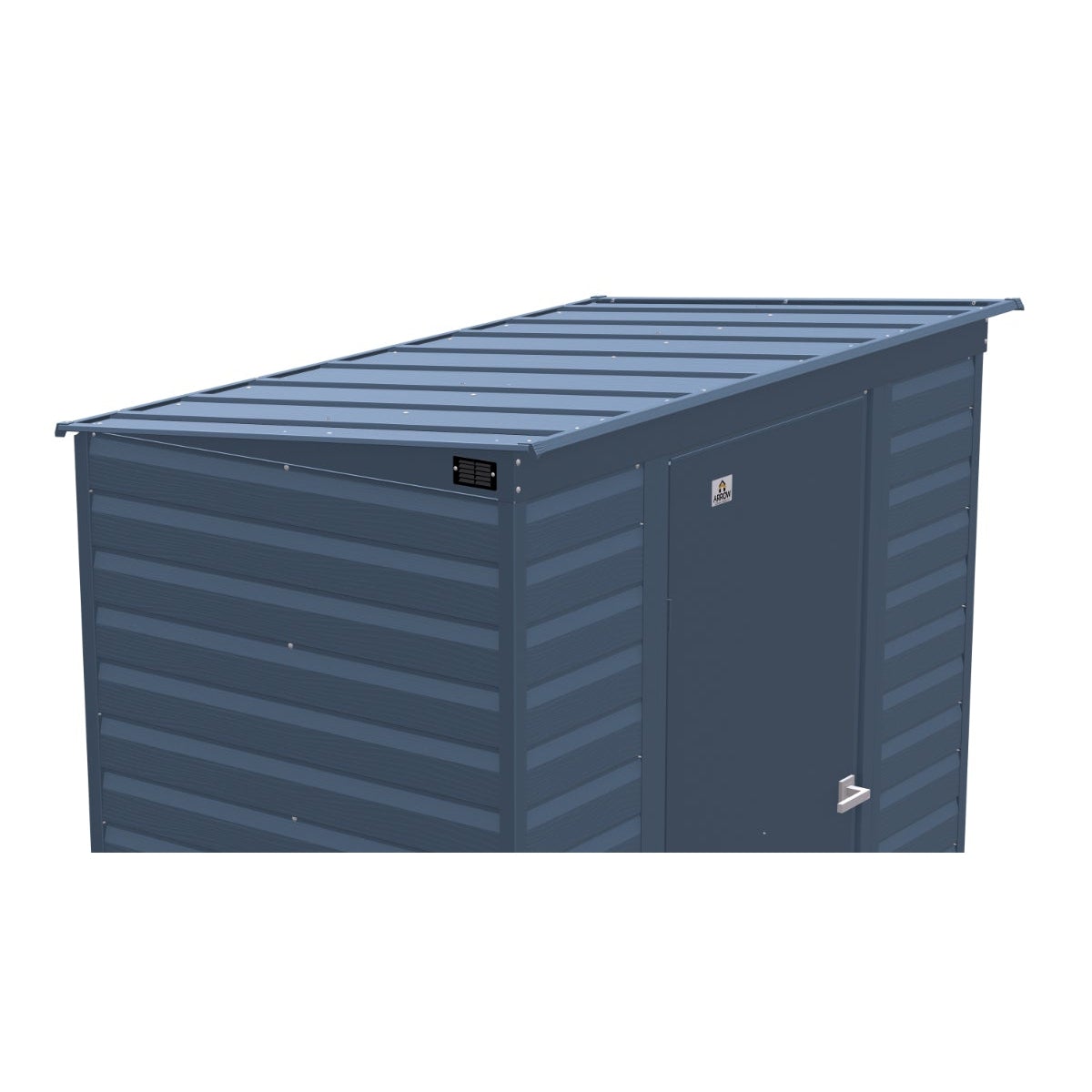 Arrow Select Steel Storage Shed 6 x 4 ft. | Pent Roof - Delightful Yard