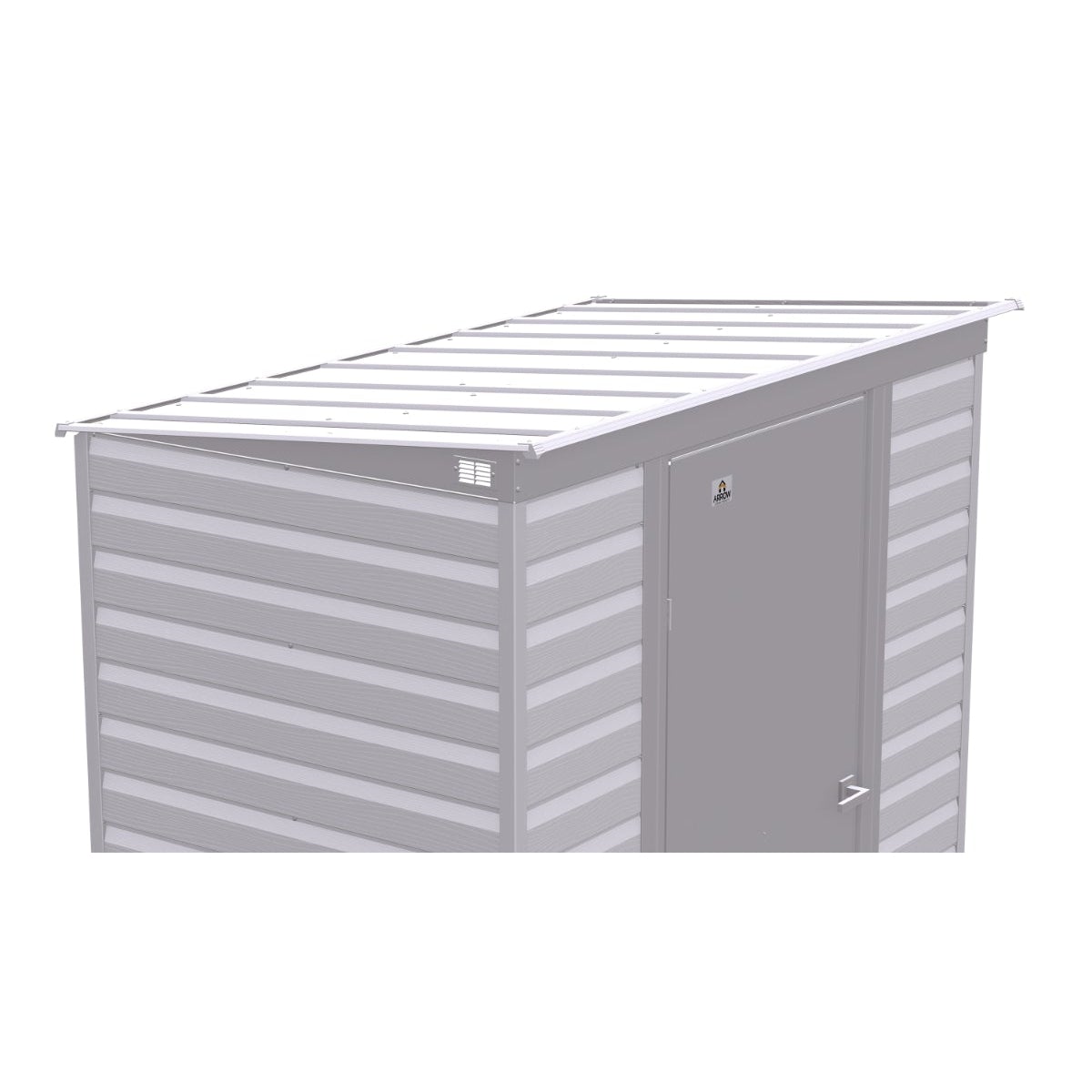 Arrow Select Steel Storage Shed 6 x 4 ft. | Pent Roof - Delightful Yard