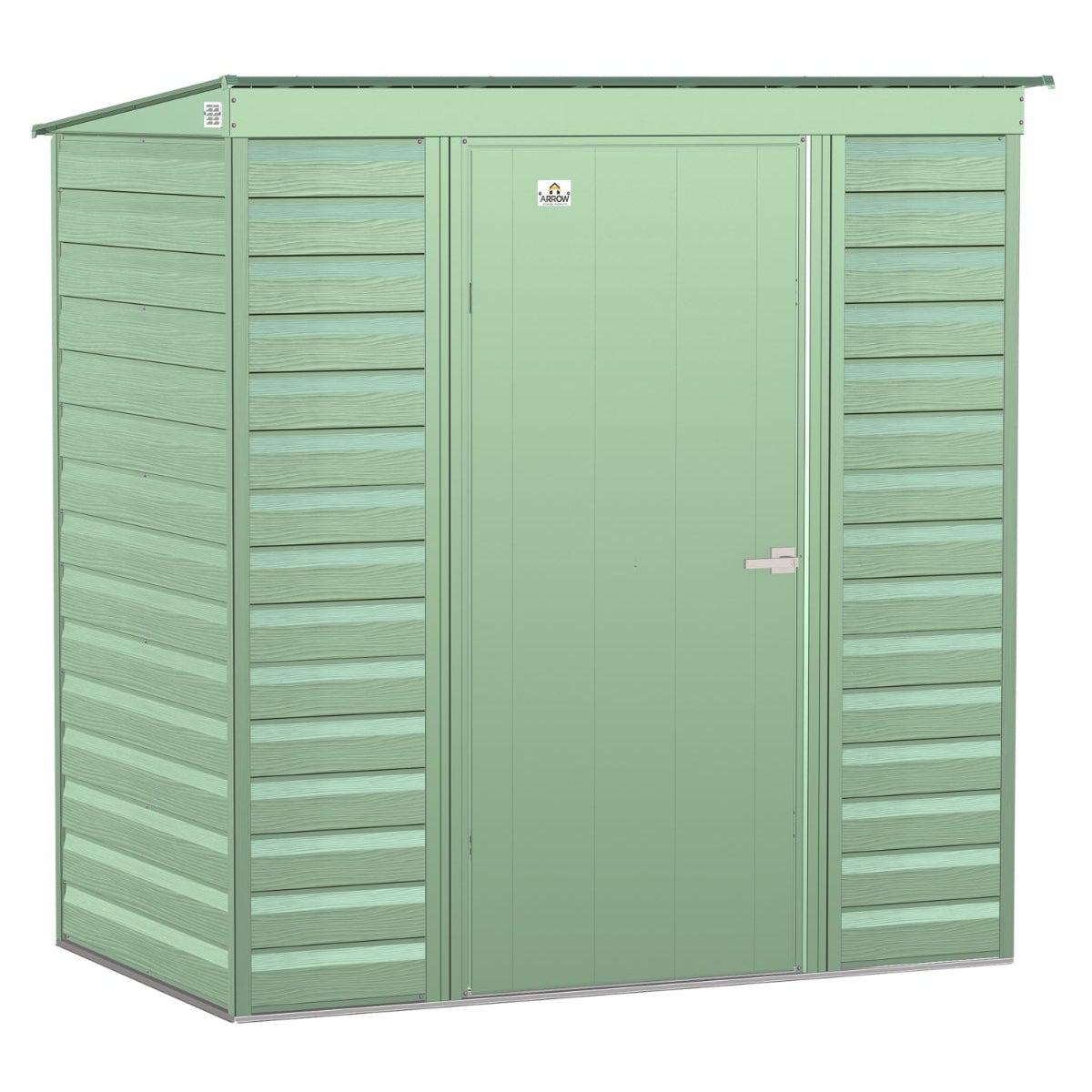 Arrow Select Steel Storage Shed 6 x 4 ft. | Pent Roof - Delightful Yard
