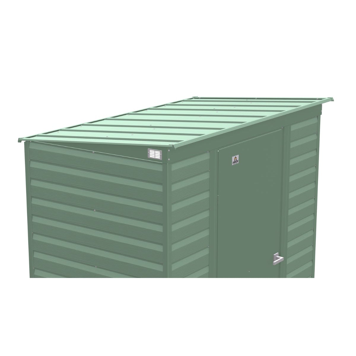 Arrow Select Steel Storage Shed 6 x 4 ft. | Pent Roof - Delightful Yard