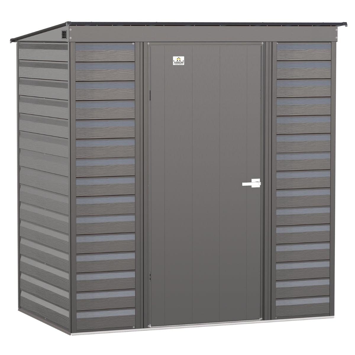 Arrow Select Steel Storage Shed 6 x 4 ft. | Pent Roof - Delightful Yard