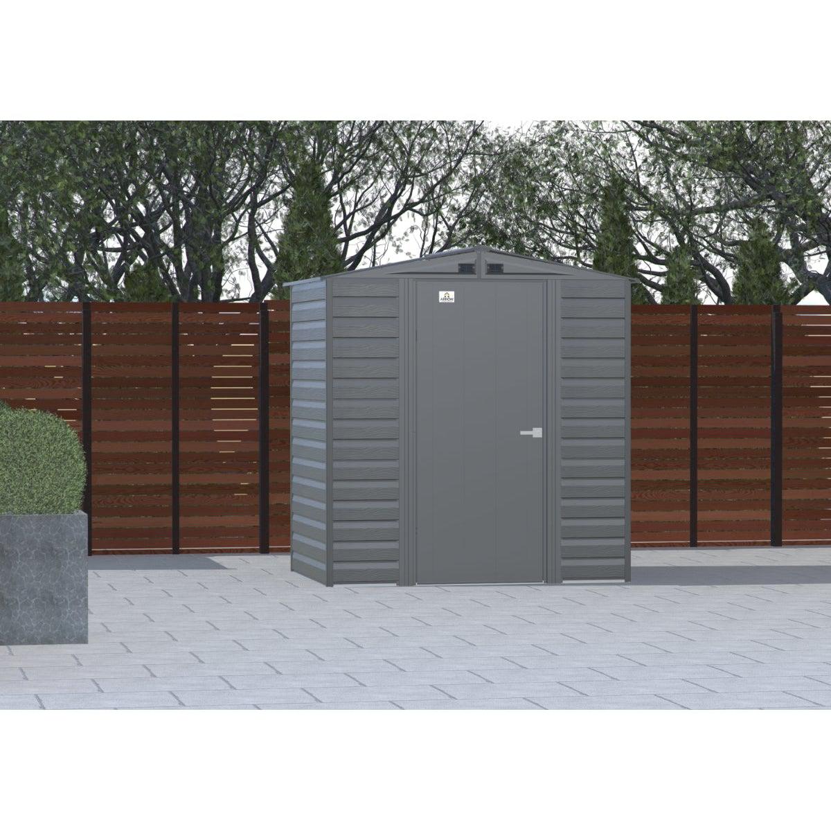 Arrow Select Steel Storage Shed 6 x 5 ft. - Delightful Yard