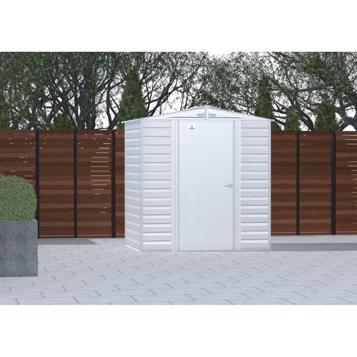 Arrow Select Steel Storage Shed 6 x 7 ft. - Delightful Yard