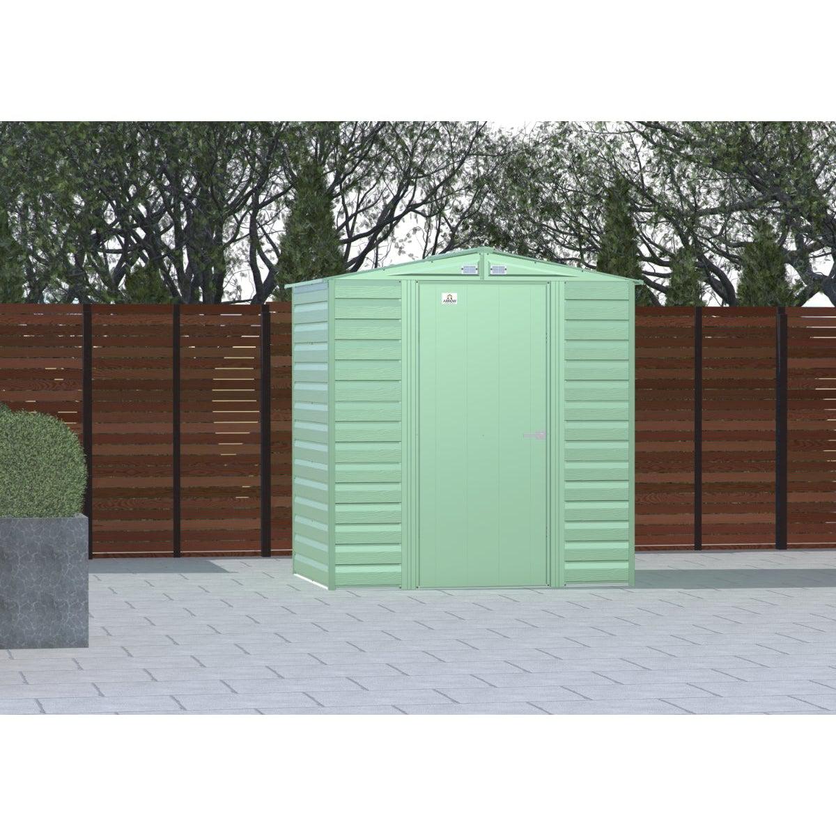 Arrow Select Steel Storage Shed 6 x 7 ft. - Delightful Yard