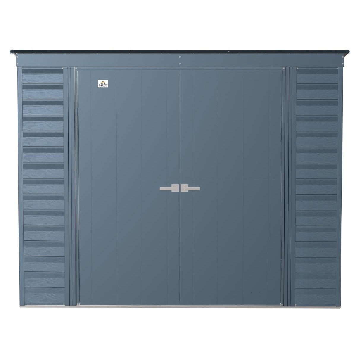 Arrow Select Steel Storage Shed 8 x 4 ft. | Pent Roof - Delightful Yard