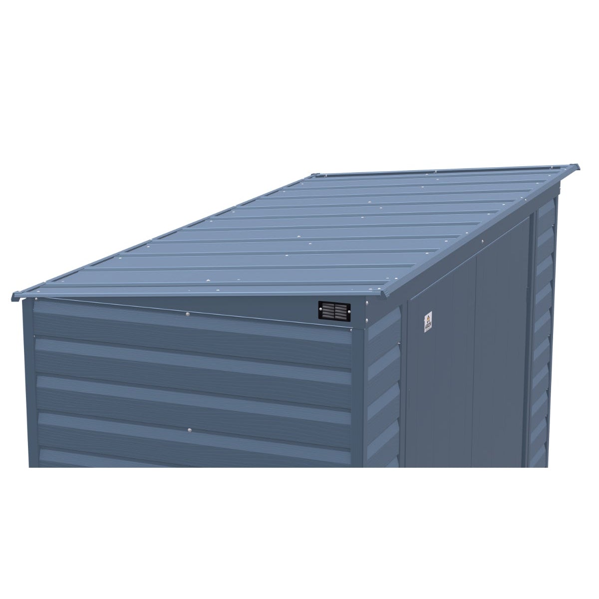 Arrow Select Steel Storage Shed 8 x 4 ft. | Pent Roof - Delightful Yard
