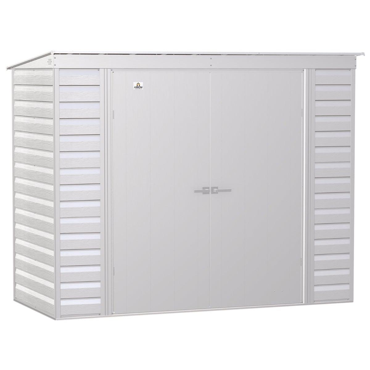 Arrow Select Steel Storage Shed 8 x 4 ft. | Pent Roof - Delightful Yard