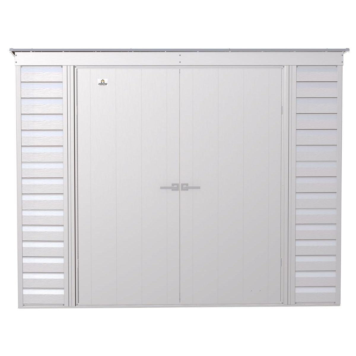 Arrow Select Steel Storage Shed 8 x 4 ft. | Pent Roof - Delightful Yard