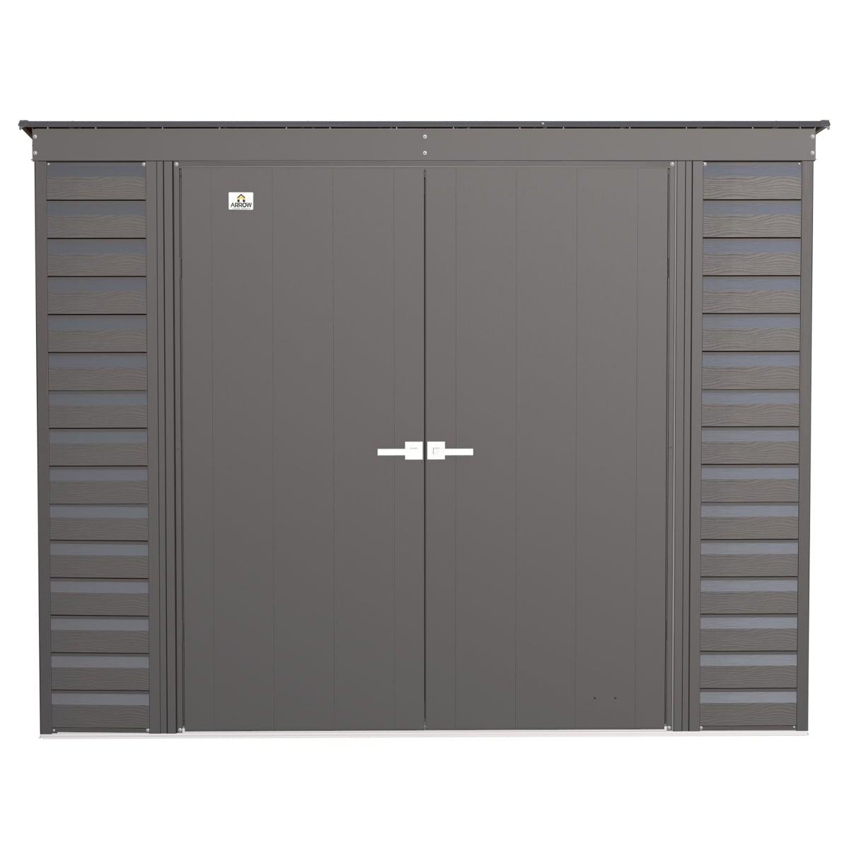 Arrow Select Steel Storage Shed 8 x 4 ft. | Pent Roof - Delightful Yard