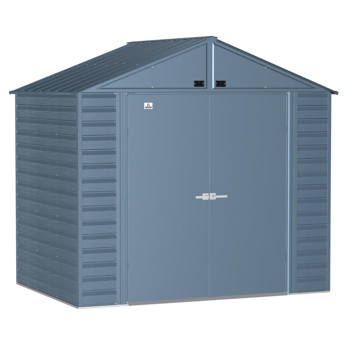 Arrow Select Steel Storage Shed 8 x 6 ft. - Delightful Yard