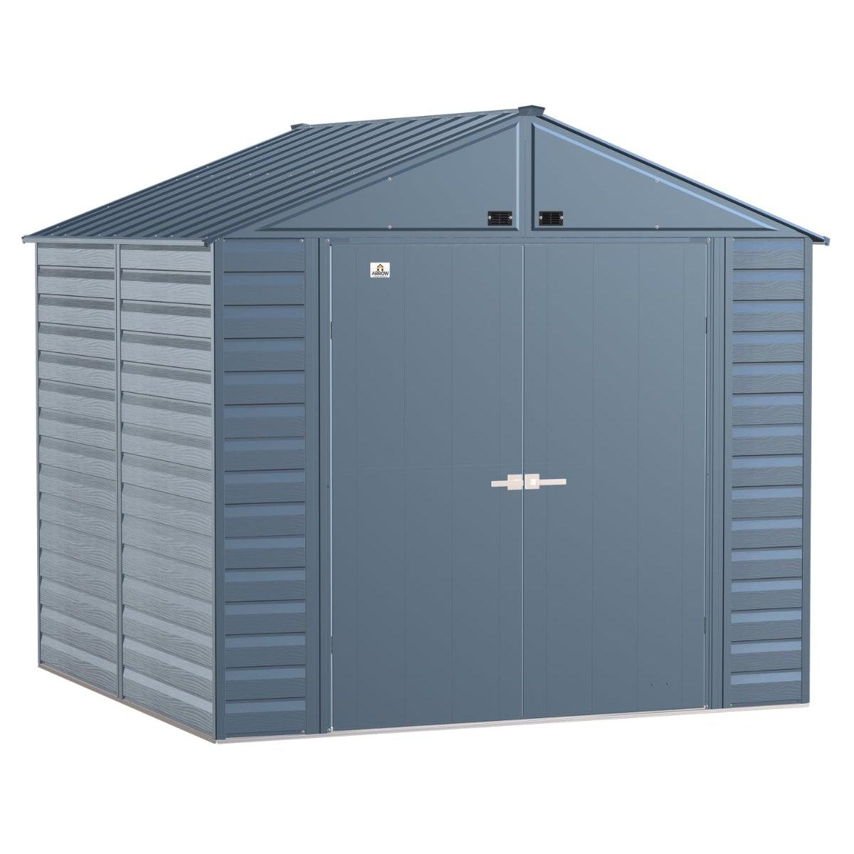 Arrow Select Steel Storage Shed 8 x 8 ft. - Delightful Yard