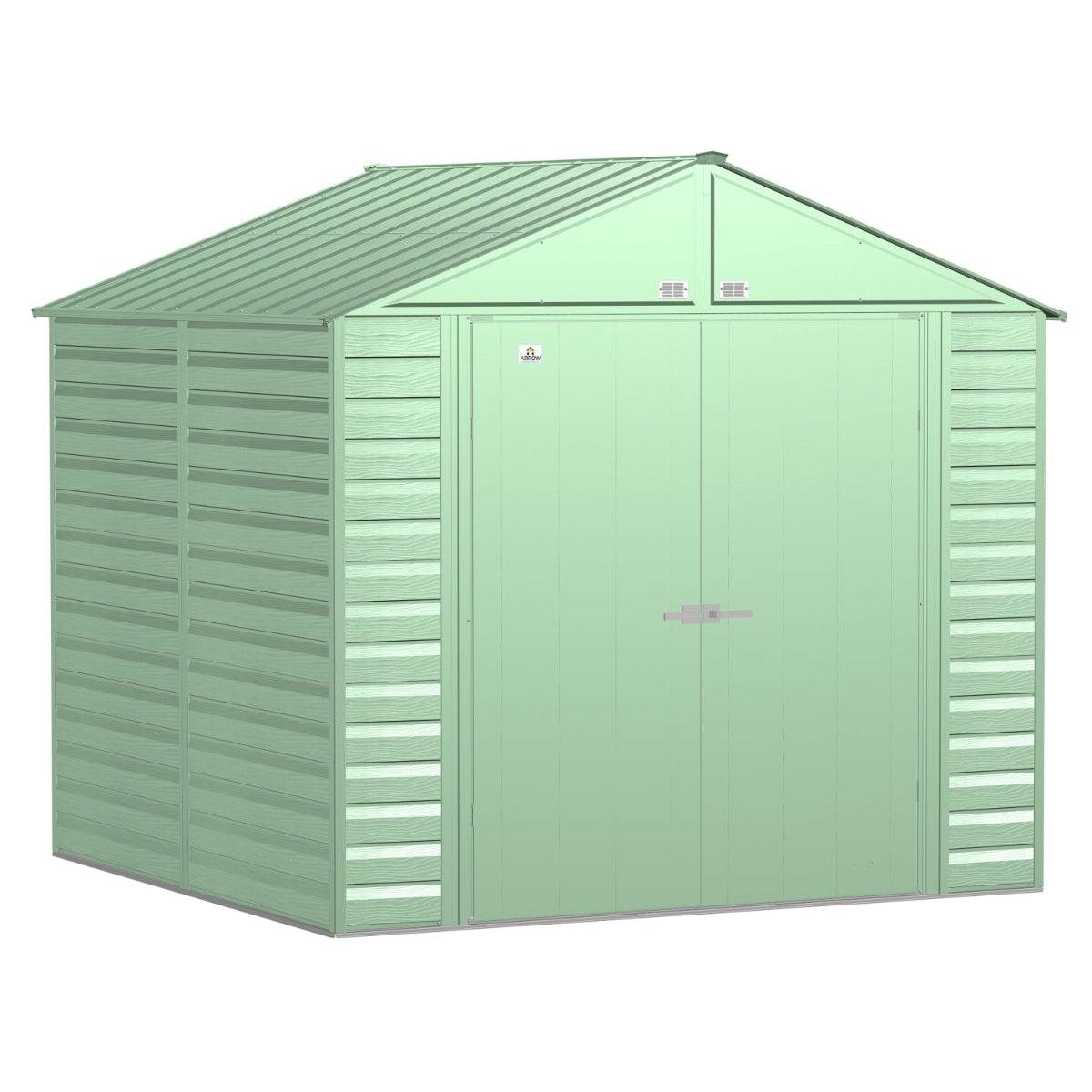 Arrow Select Steel Storage Shed 8 x 8 ft. - Delightful Yard