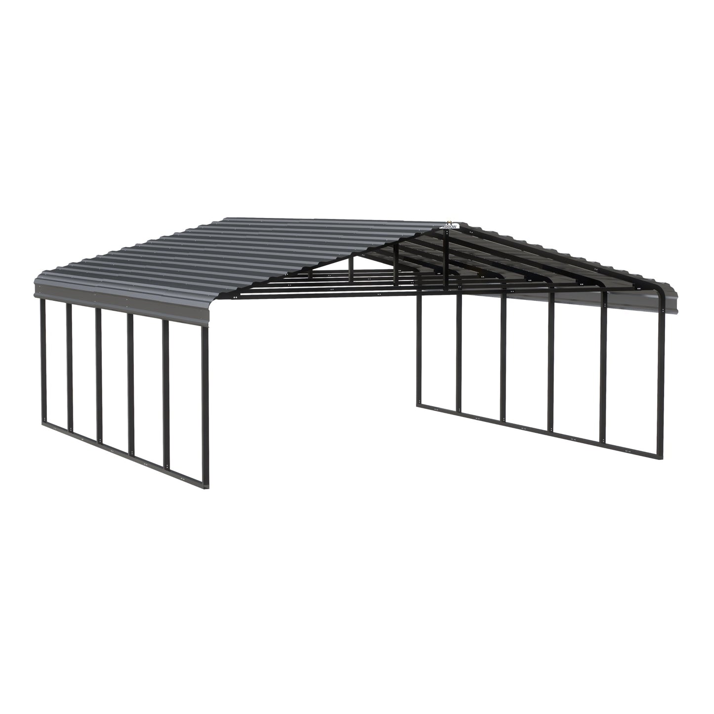 Arrow Steel Carport Canopy 20 x 24 x 9 ft.-Delightful Yard