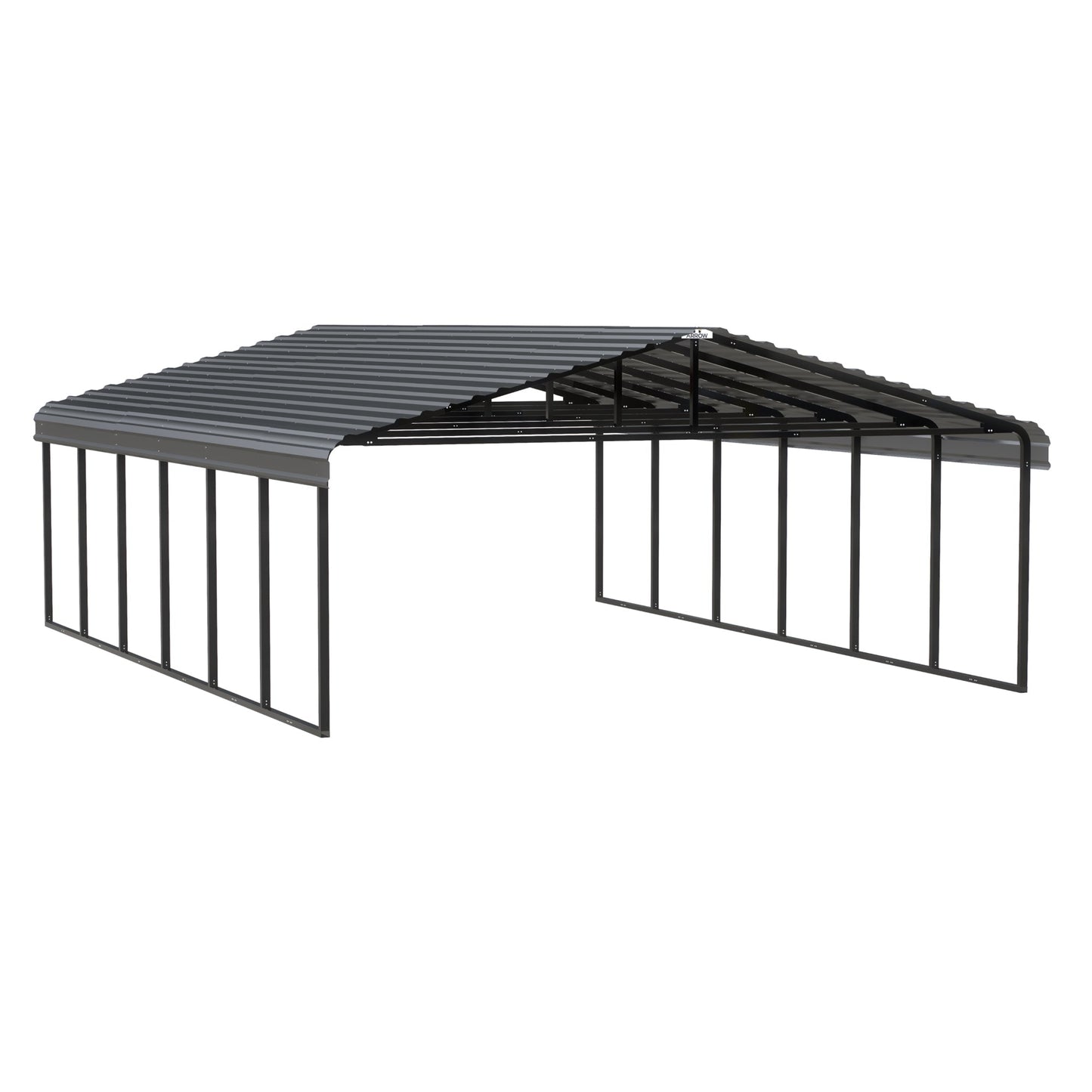 Arrow Steel Carport Canopy 20 x 29 x 9 ft.-Delightful Yard
