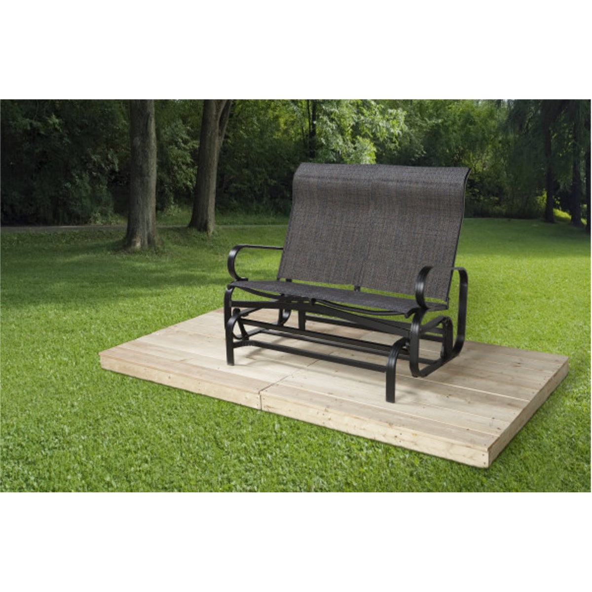 Bahia Aluminum Glider Bench 4 x 2 x 3 ft | Sojag-Delightful Yard