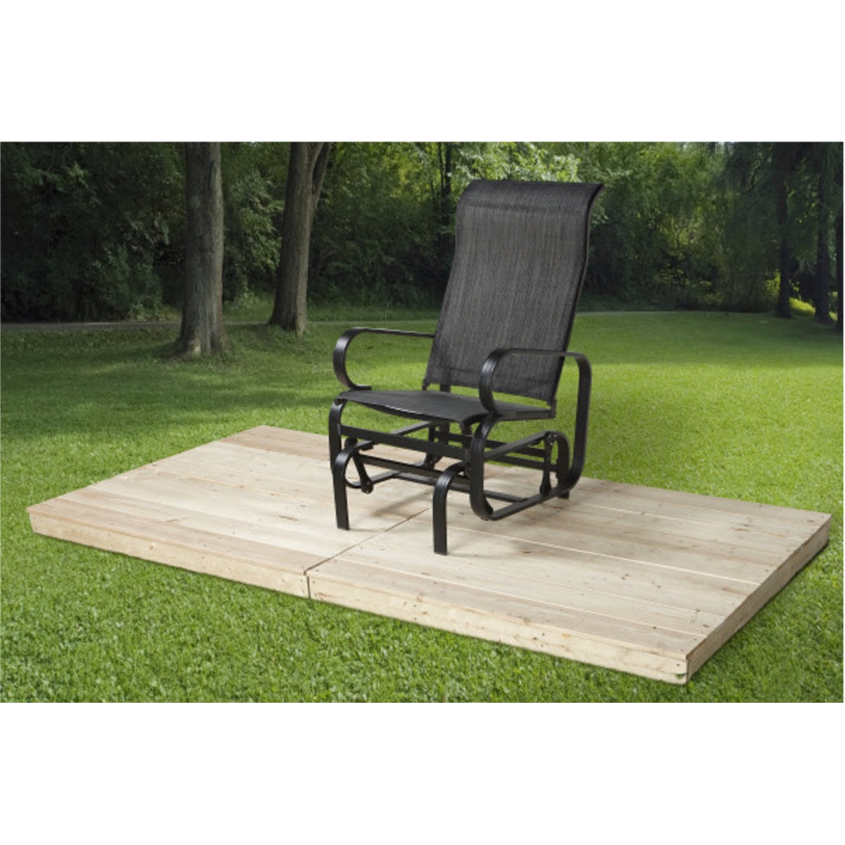 Bahia Aluminum Glider Chair 2 x 2 x 3 ft | Sojag-Delightful Yard