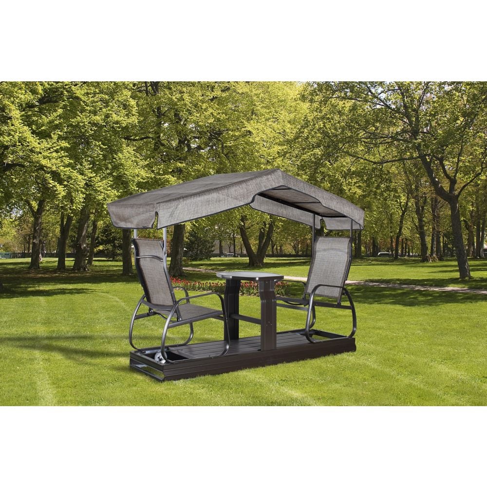 Eco 2-Seater Garden Glider Swing 2 x 9 x 6 ft | Sojag-Delightful Yard