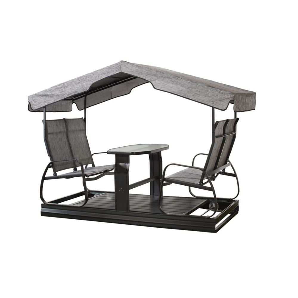 Eco 4-Seater Garden Glider Swing 4 x 9 x 6 ft | Sojag-Delightful Yard