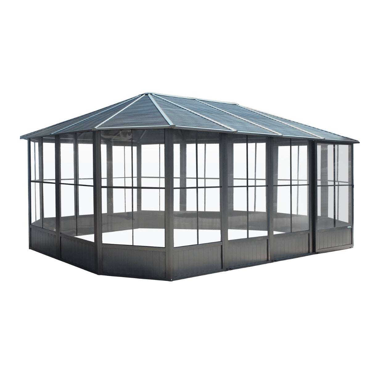 Korado Aluminum Octagonal Solarium 12 x 18 ft. | Sojag-Delightful Yard