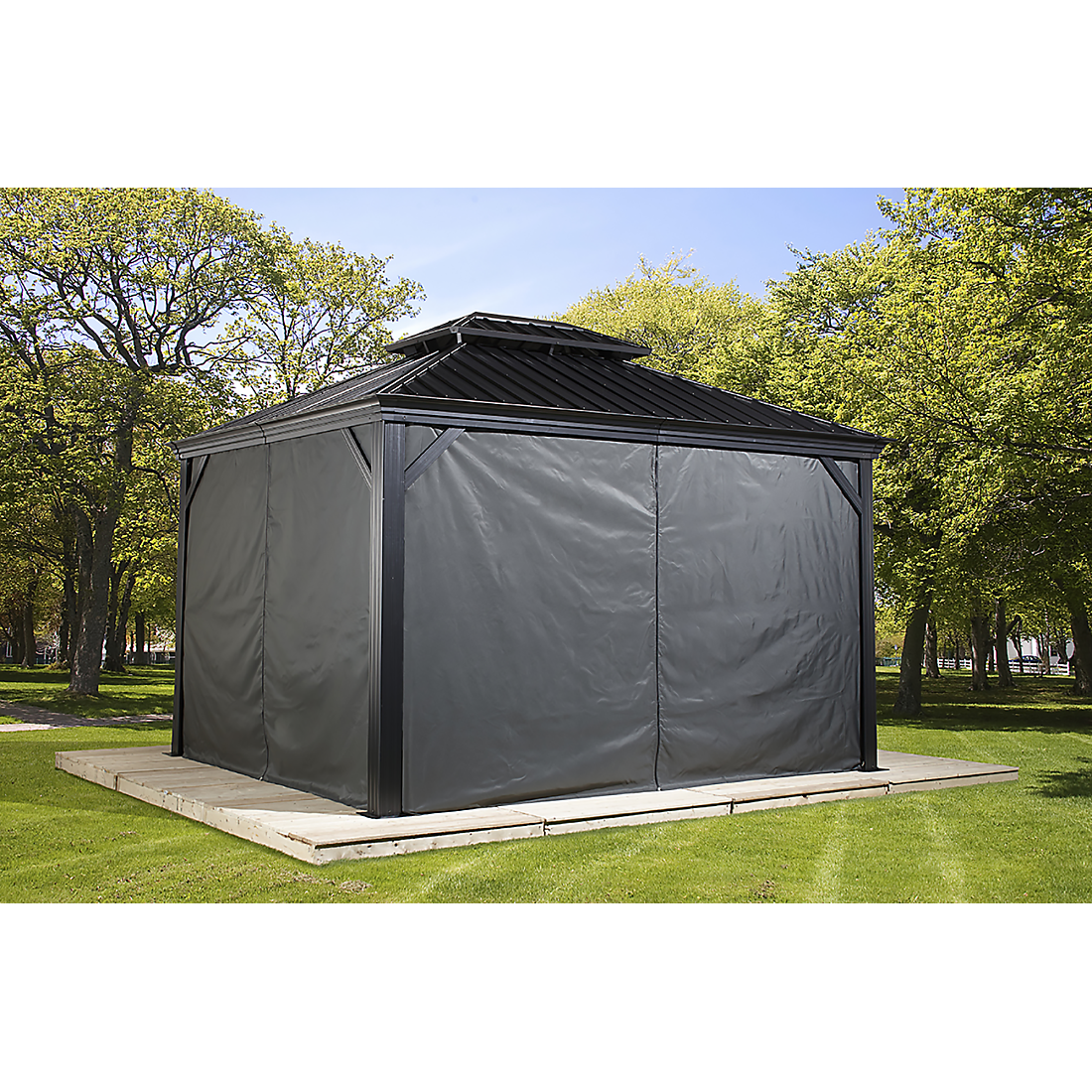 Monaco, Messina, Mykonos, and Moreno Gazebo Curtains 10 x 12 ft | Sojag-Delightful Yard
