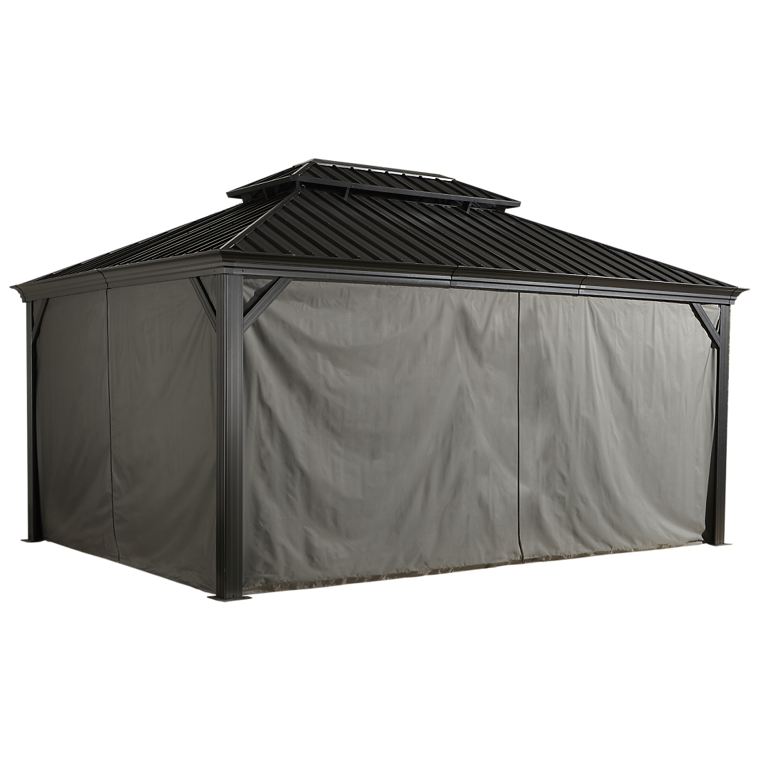 Monaco, Messina, Mykonos, and Moreno Gazebo Curtains 12 x 14 ft | Sojag-Delightful Yard