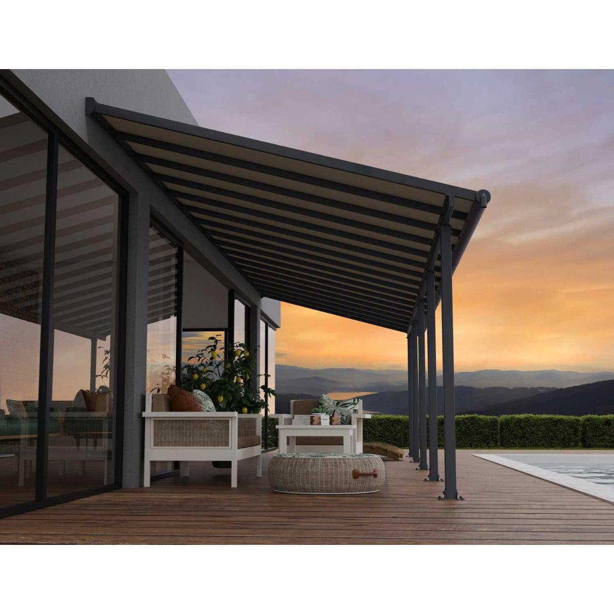 Olympia Patio Covers 10 x 28 ft. | Palram-Canopia - Delightful Yard