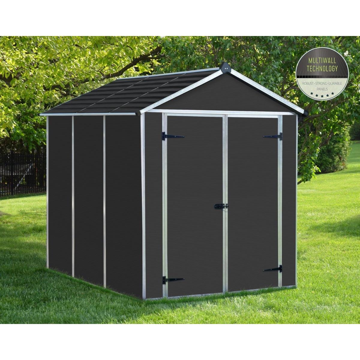 Rubicon Skylight Shed 6 x 8 ft. | Palram-Canopia - Delightful Yard