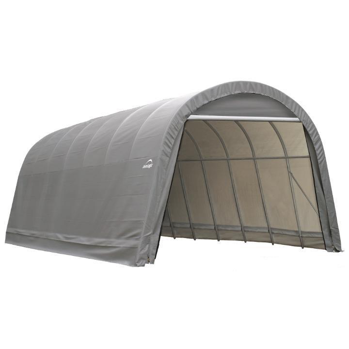 ShelterCoat 15 x 28 x 12 ft. Wind and Snow Rated Garage Round Top - Delightful Yard
