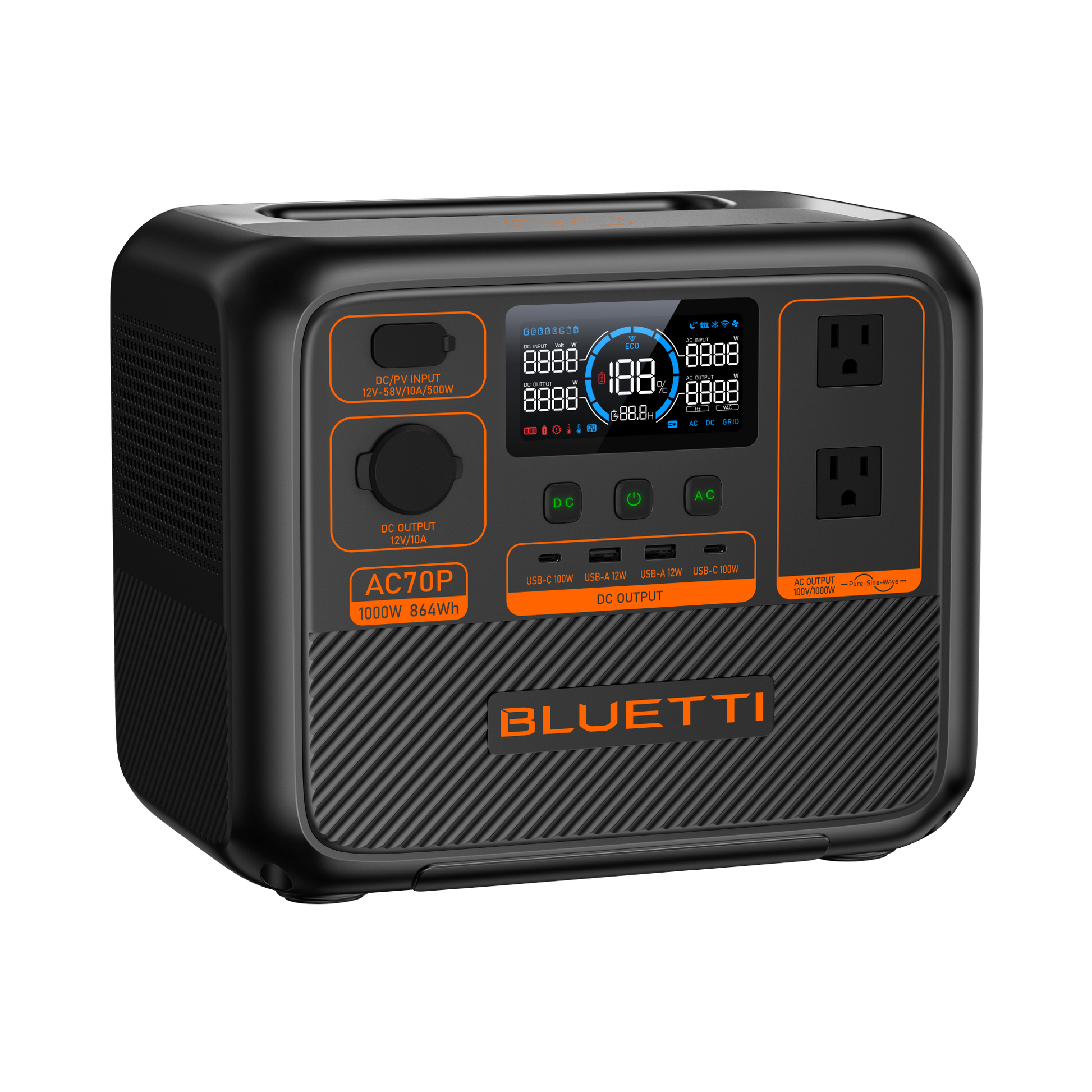 AC70P Portable Power Station 864Wh | BLUETTI-Delightful Yard