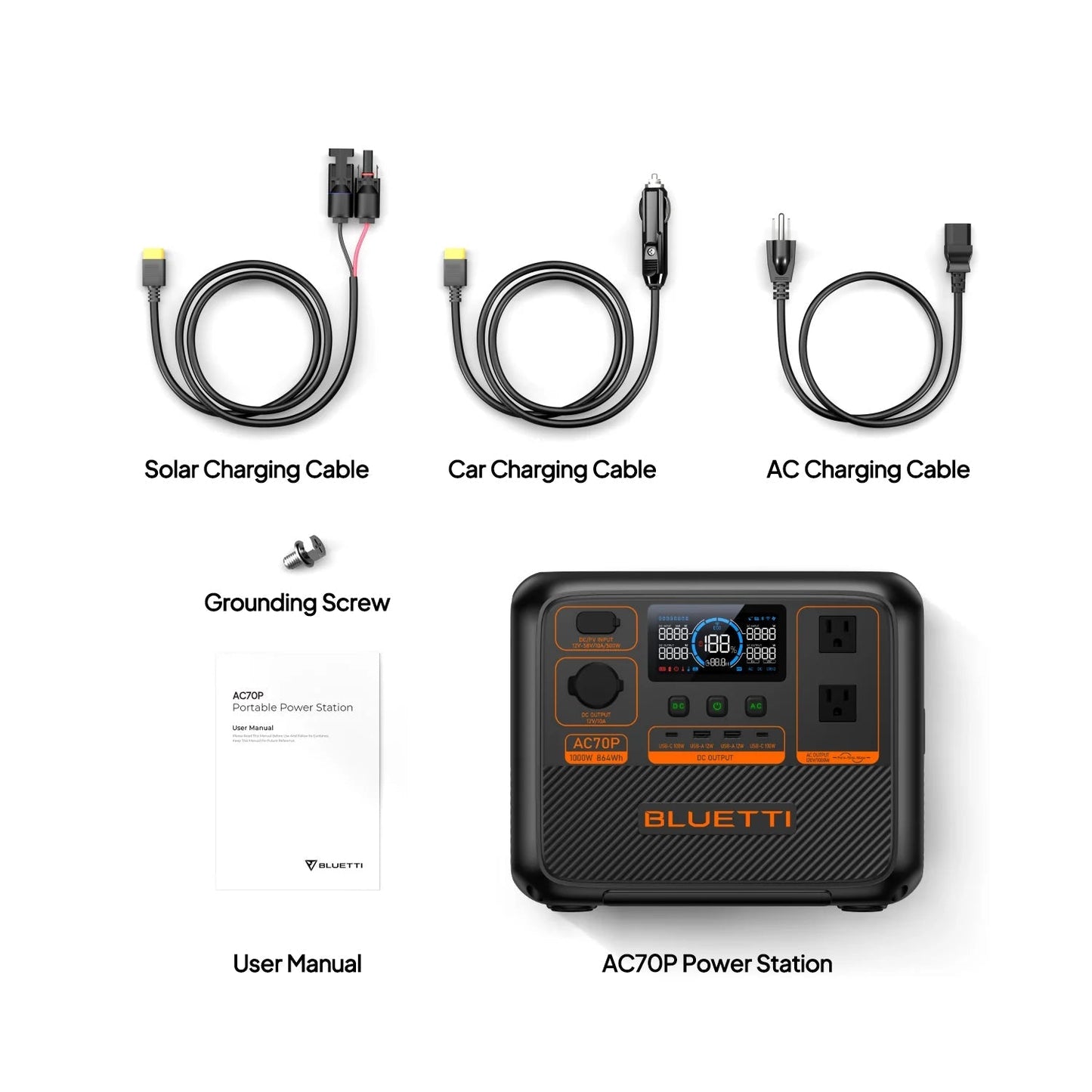 AC70P Portable Power Station 864Wh | BLUETTI-Delightful Yard