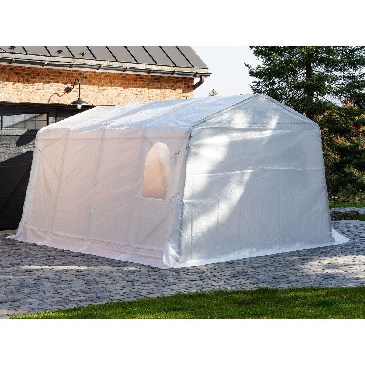 All Season Car Shelter 11 x 16 ft. | Gazebo PenGuin-Delightful Yard