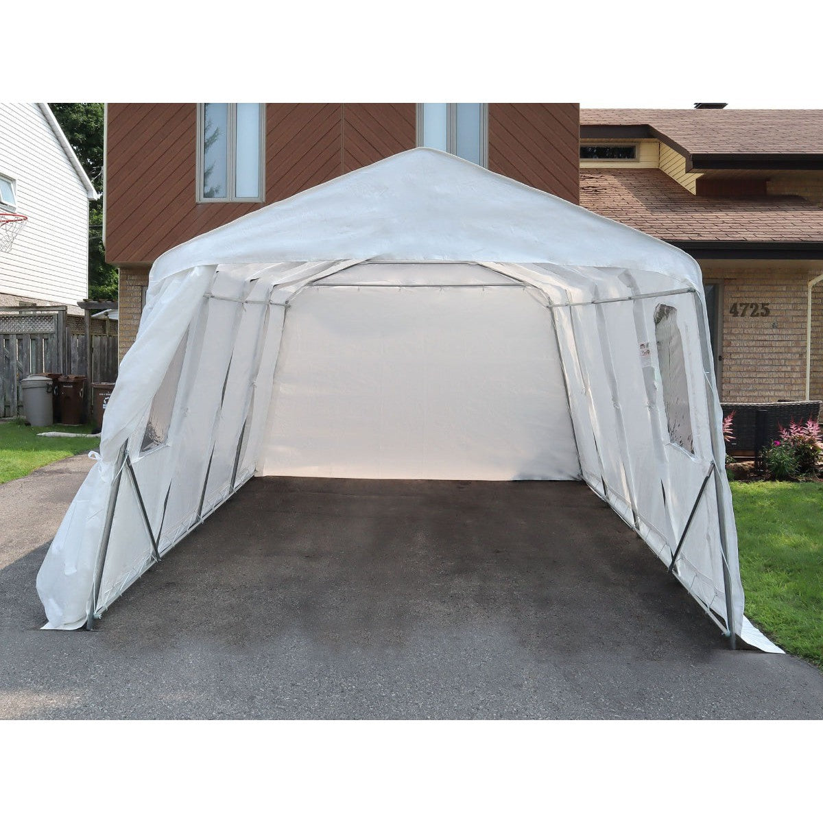All Season Car Shelter 11 x 16 ft. | Gazebo PenGuin-Delightful Yard