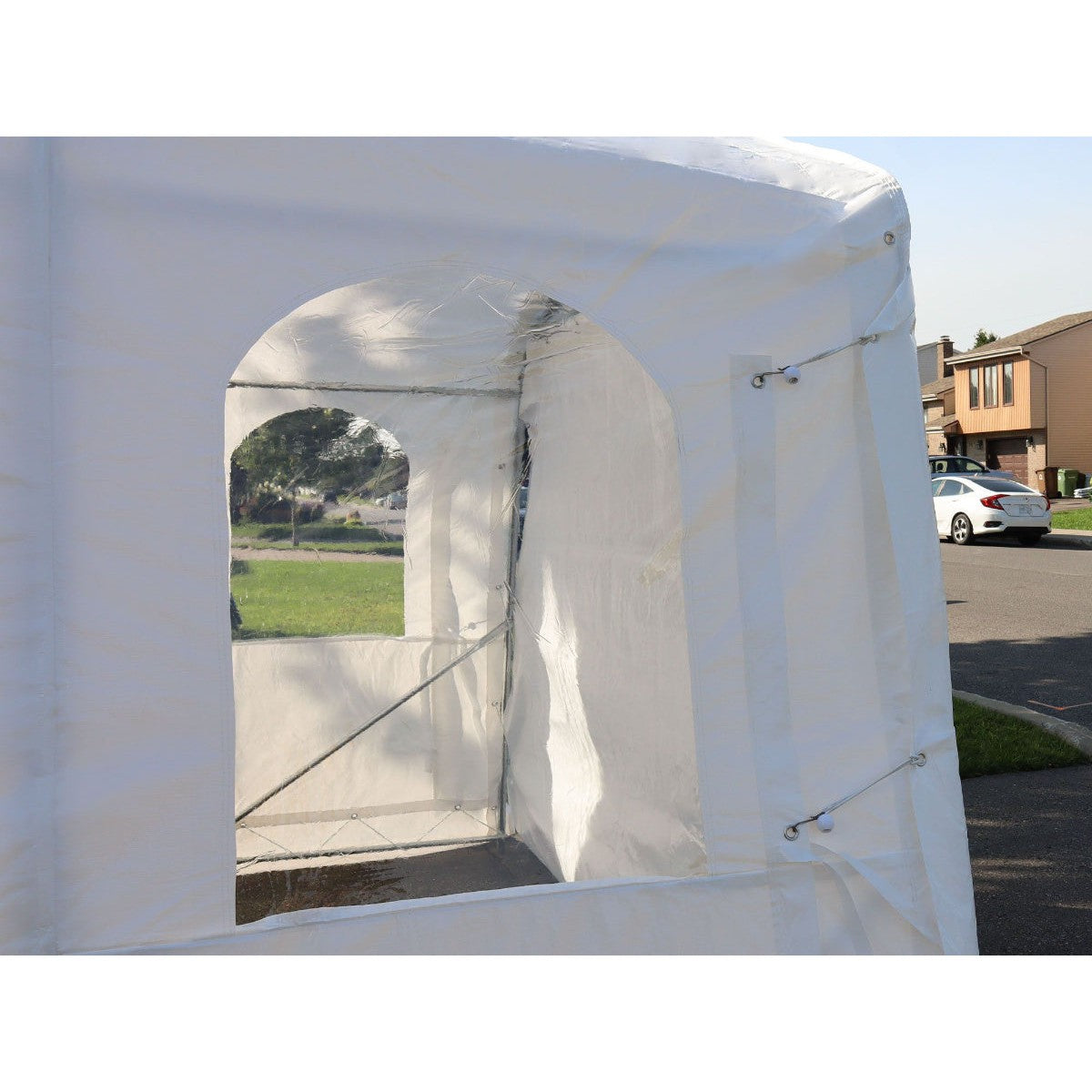 All Season Car Shelter 11 x 16 ft. | Gazebo PenGuin-Delightful Yard