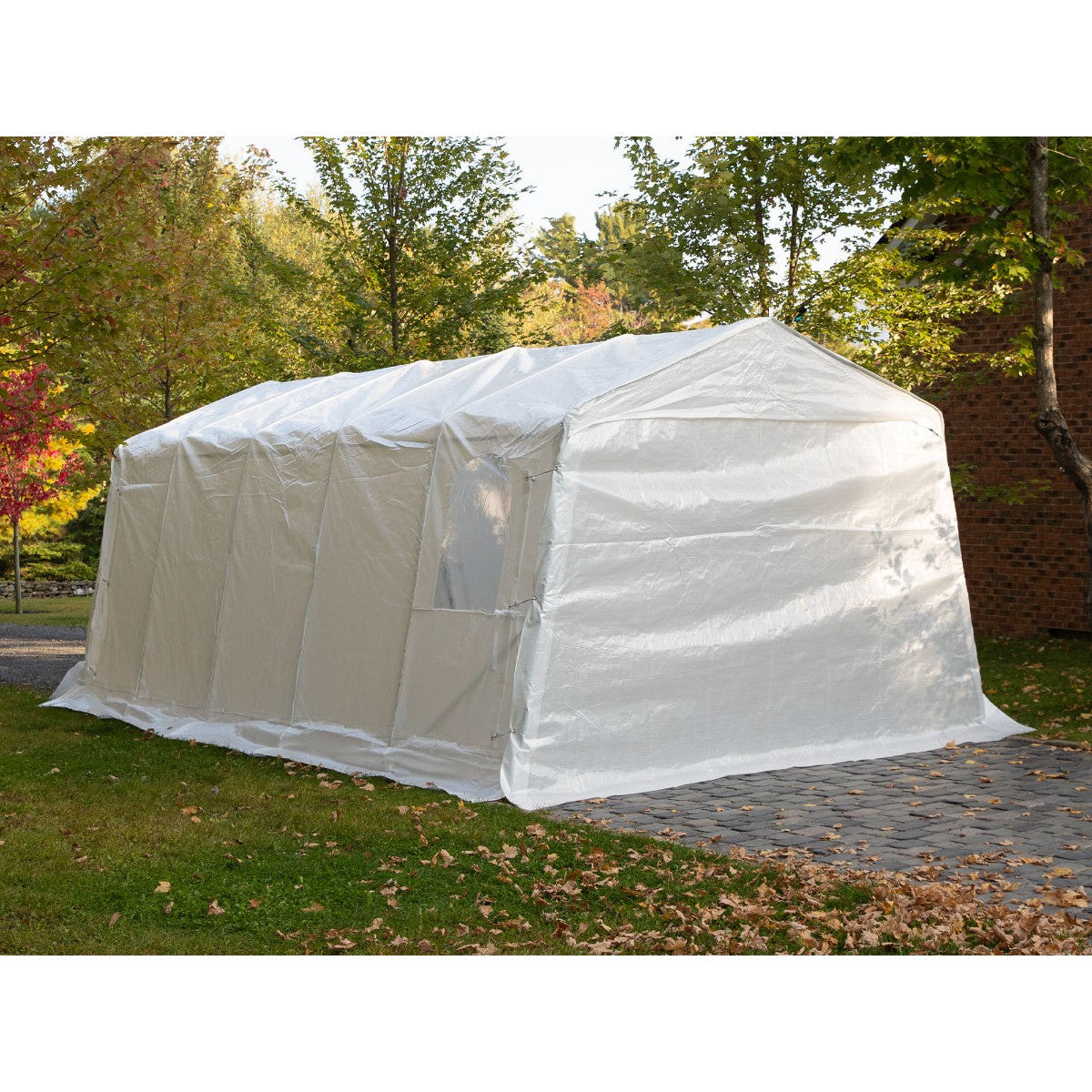 All Season Car Shelter 11 x 20 ft. | Gazebo PenGuin-Delightful Yard