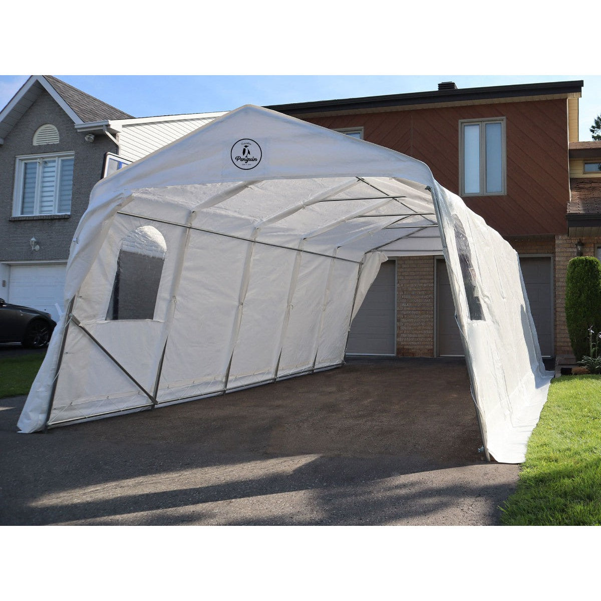 All Season Car Shelter 11 x 20 ft. | Gazebo PenGuin-Delightful Yard