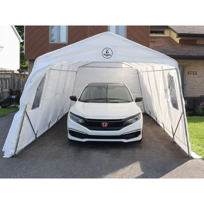 All Season Car Shelter 11 x 20 ft. | Gazebo PenGuin-Delightful Yard