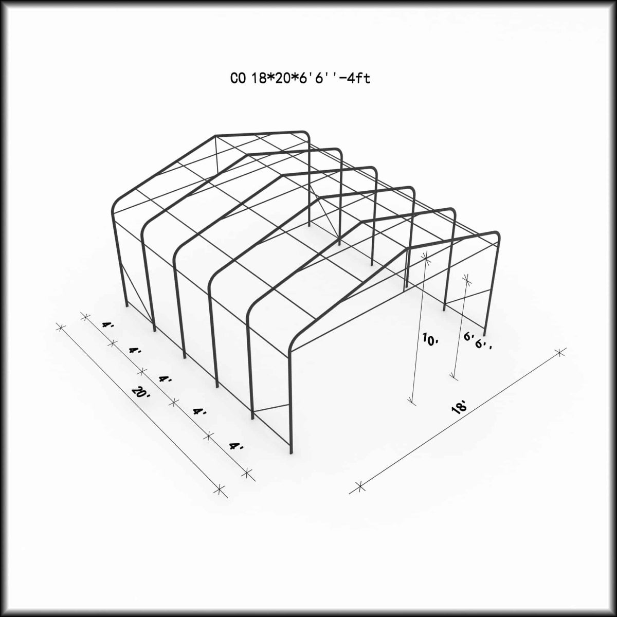 All Season Car Shelter 18 x 20 ft. | Gazebo PenGuin-Delightful Yard