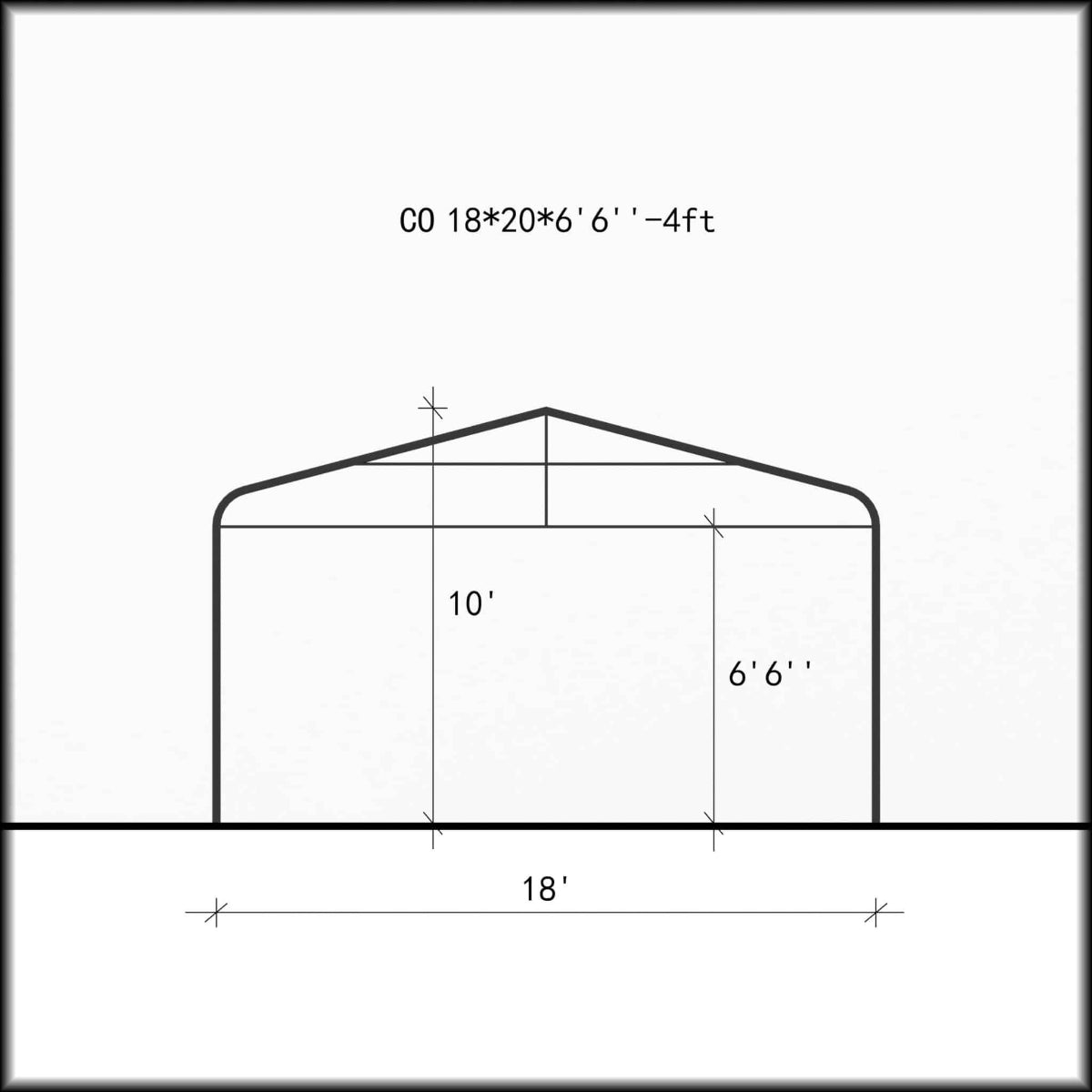 All Season Car Shelter 18 x 20 ft. | Gazebo PenGuin-Delightful Yard