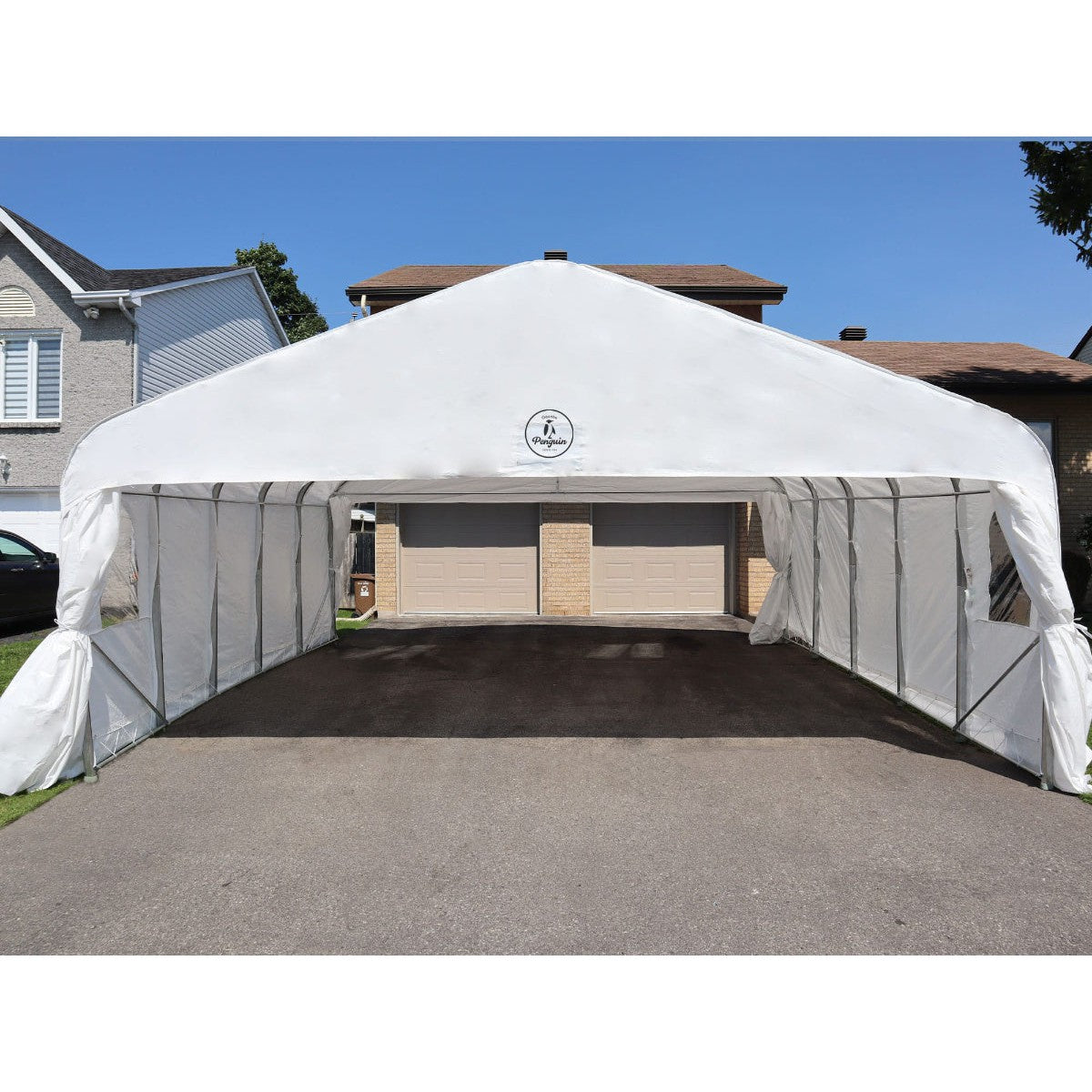 All Season Car Shelter 18 x 20 ft. | Gazebo PenGuin-Delightful Yard