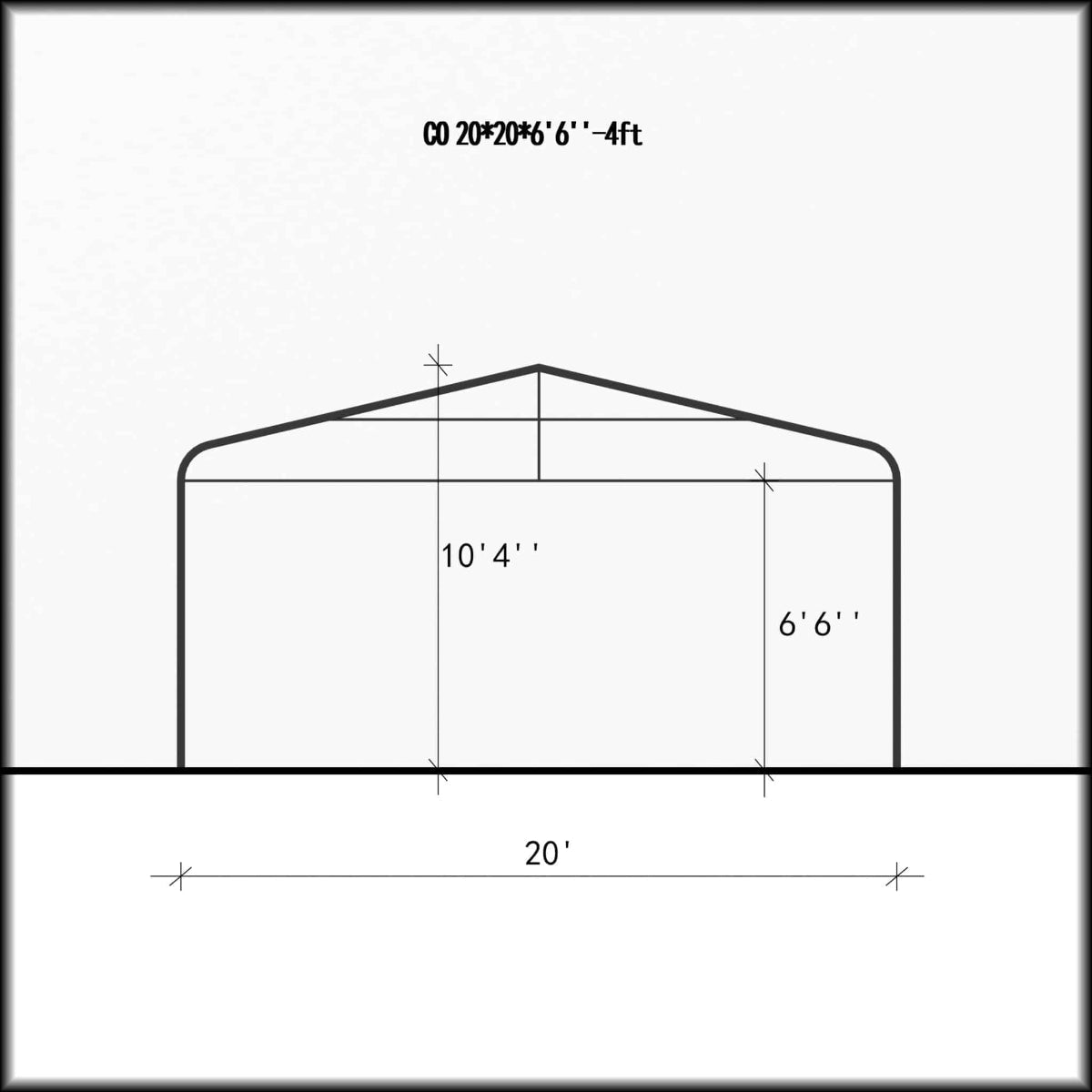 All Season Car Shelter 20 x 20 ft. | Gazebo PenGuin-Delightful Yard