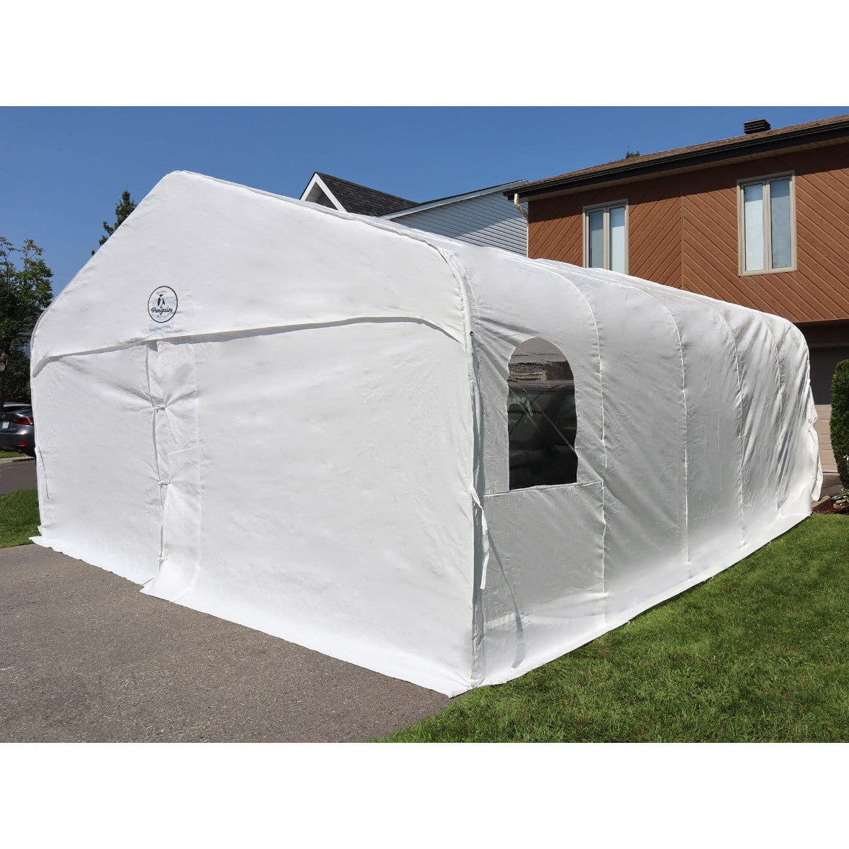 All Season Car Shelter 20 x 20 ft. | Gazebo PenGuin-Delightful Yard