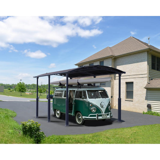 Alpine Aluminum RV Carport 12 x 21 x 10 ft. | Palram-Canopia-Delightful Yard