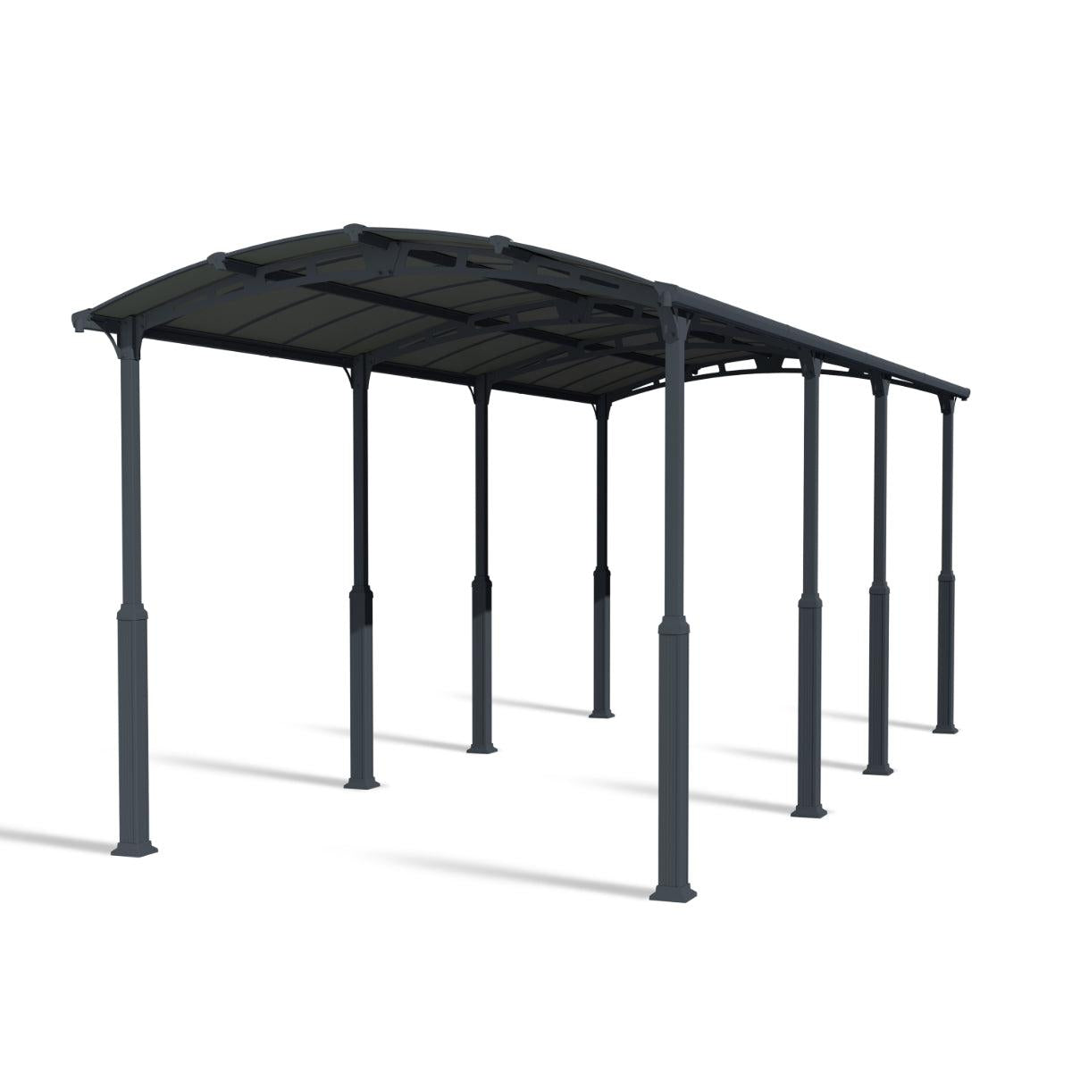 Alpine Aluminum RV Carport 12 x 28 x 10 ft. | Palram-Canopia-Delightful Yard