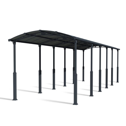 Alpine Aluminum RV Carport 12 x 42 x 10 ft. | Palram-Canopia-Delightful Yard