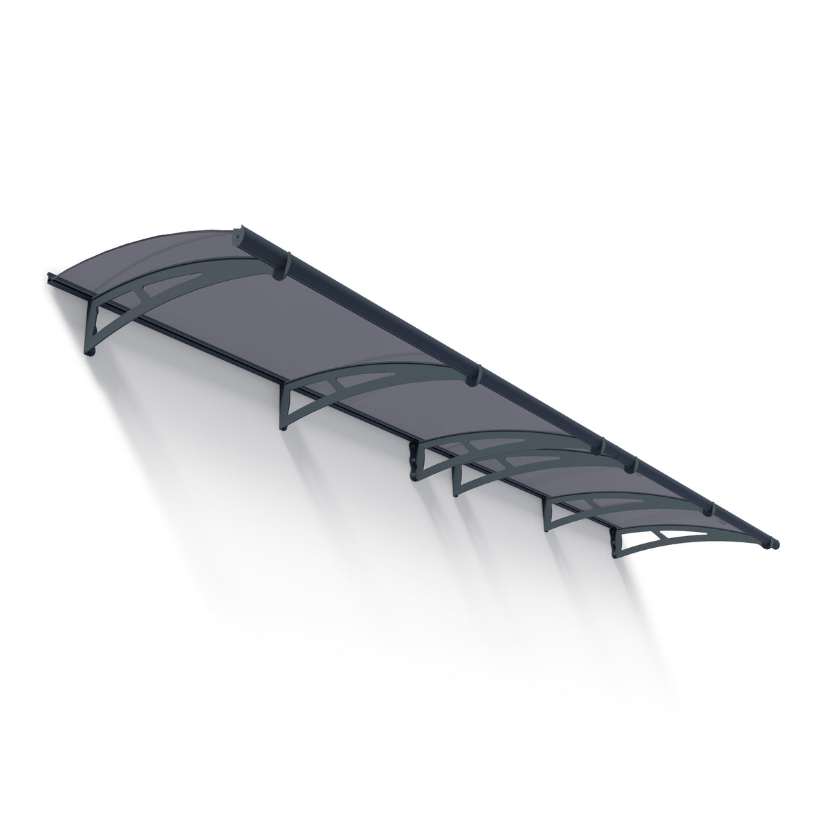 Aquila Door Awning 7 x 3 ft. Grey Panel | Palram-Canopia-Delightful Yard